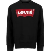 LEVIS Majica Batwing Crewneck, črna