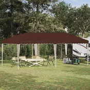 Rastezljivi šator za zabave 575 x 290 x 245 cm Smeda