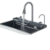 OEM Kuhinjski umivalnik, integriran digitalni prikaz, velika kapaciteta -Črna, (5000140160)