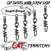 Vrtljivke s Sponko Mikado Cat Swivel Snap Screw 4-6mm