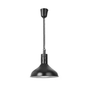 Višinsko nastavljiva grelna svetilka zvonaste oblike, HENDI, črna, 230 V/250 W, ?295 x (V)207 mm