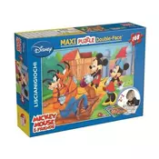 LISCIANI Puzzle Maxi Miki Maus - My friends 2u1 složi I oboji - 108 dela