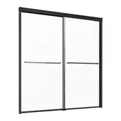 VEVOR Vrata za tuš kadu 1422-1524x1524 mm ČRNa