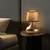 Opviq Stona lampa Bulbe-15466, Zlatno-bež