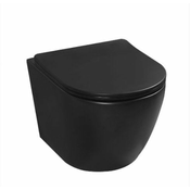 ARMAL WC školjka viseća TORNADO, crna Rimless sa soft close daskom