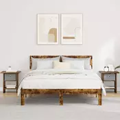 vidaXL Nočna omarica s predalom 2 pcs Dimljeni oreh 41 x 40 x 45 cm