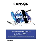Canson Graduate Lettering Mixed Media Graduate Skicirka 20 A3 200 g
