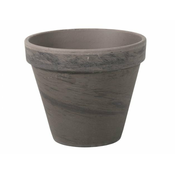Cvetlični lonec KLASIK keramika bazalt modra 14/15x14cm
