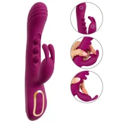 Javida 2F Silicone Dual-Action Vibrator, 7 Modes, Rechargeable, 22.5cm 54068620000