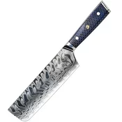 Damaskus kuhinjski nož Yurei - Nakiri / Modra KP37417