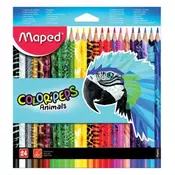 Bojice drvene Maped ColorPeps Animals trokutaste 24/1 MAP832224