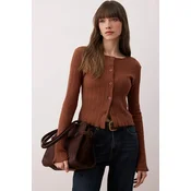 Trendyol Milla ženska bluza Twoaw26Bz00046, braon-braon