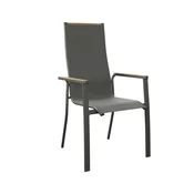 Ambia Garden VRTNI SEDEŽ aluminij siva, naravne barve