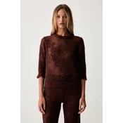 Twinset pulover ženski z dodatkom volne