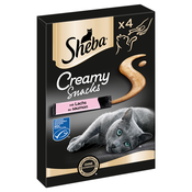 2 + 1 gratis! 3 x Sheba Creamy Snacks - Losos (12 x 12 g)