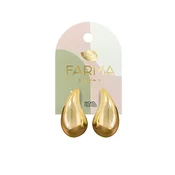 Farma Bijoux Hipoalergene naušnice Gold Drop Wow10