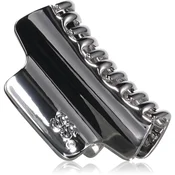 Sisters Aroma Metal Hair Clip Maxi sponka krokodilček za lase barva Silver 1 kos