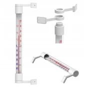 shumee Samolepilni zunanji termometer, bel, 22 cm