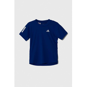 Majica za dječake Adidas B Club 3 Stripes Tennis Shirt - semi lucid blue
