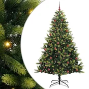 Umjetno savitljivo božicno drvce s 300 LED dioda Zelena 210 cm