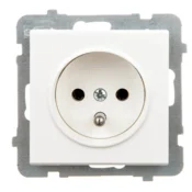 shumee Sonata Enojna vtičnica z/z ecru GP-1RZ/m/27