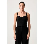 Guess bluza z naramnicami ženska čipkasta KATRINA