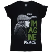 John Lennon Imagine Peace Black L Ženske Majica