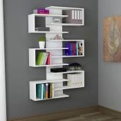 Hanah Home Polica 75x161,3x21,7cm Bela