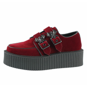 Škornji s polno peto - Crimson - KILLSTAR - KSRA005119