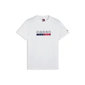 Tommy Jeans Majica DNA mornarska/češnjevo rdeča/bela