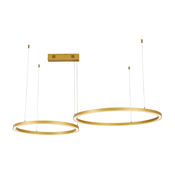 Immax NEO 07218L - LED prigušiva luster FINO 93W/230V 60/80cm zlatna Tuya+daljinski upravljac