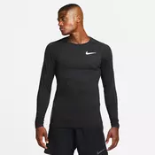 Nike M NP TOP WARM LS CREW, muška majica dug rukav za fitnes, crna DQ5448