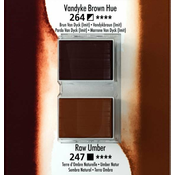 Daler Rowney Akvarelna barva Aquafine set 2 Vandyke brown/raw umber
