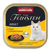 slomart ANIMONDA Vom Feinsten Adult Turčija v paradižnikovi omaki - mokra hrana za mačke - 100g