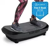 KLARFIT VIBE 4DX Pro, vibracijska platforma, 300 W, 4 načini, 4DX TripleMotor, siva, črna barva (FIT18-VIBE4DXPRO-BLK)