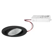 BRUMBERG Kerby-R LED vgradno reflektorsko svetilo, 4.000 K, črno - Dnevna soba/jedilnica - črna - Aluminij