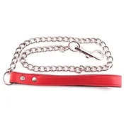 ROUGE Leather Leash Red