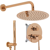Komplet za tuširanje za vgradnjo Rea Lungo Diamond Copper + BOX