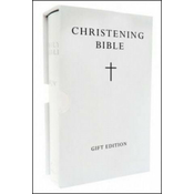 HOLY BIBLE: King James Version (KJV) White Compact Christening Edition