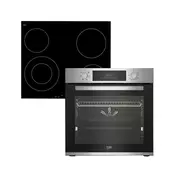 BEKO BBSE 123001 Ugradni set, 72 l, Rerna i ploca, Crni