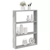 Zidna polica beton siva 43x9x60 cm konstruirano drvo