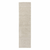 Kremno bel ročno tkan volnen tekač 60x230 cm Mesmerise Natural – Flair Rugs