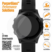 PanzerGlass zaščitno steklo SmartWatch za različne vrste pametnih ur, črno, 37 mm (3609)
