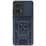 OEM Mayaxess, Udarno ohišje z magnetnim obročem Night Blue Mayaxess za Motorola Edge 50 Fusion, Modra noč, (5000193344)