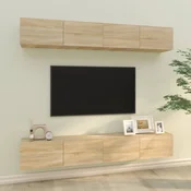 Zidni TV ormarici 4 kom hrasta sonome 100 x 30 x 30 cm drveni