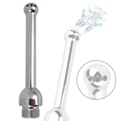 SuperLove Premium Enema Shower Nozzle Silver