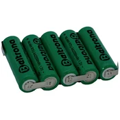 Beltrona Beltrona RTU5AAZ akumulatorski paket 5x Mignon (AA) z-spajkalni priključek NiMH 6 V 2200 mAh, (20641640)