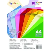 Komplet barvnih papirjev A4, 80 g/m2, 100 listov, mešanica barv