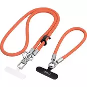 Privjesak Tech-Protect C10S Rope Crossbody & Wrist narancasti/titanij (5906302340095)