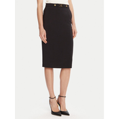 Elisabetta Franchi Ravno krilo GO-137-56E2-V320 Črna Regular Fit